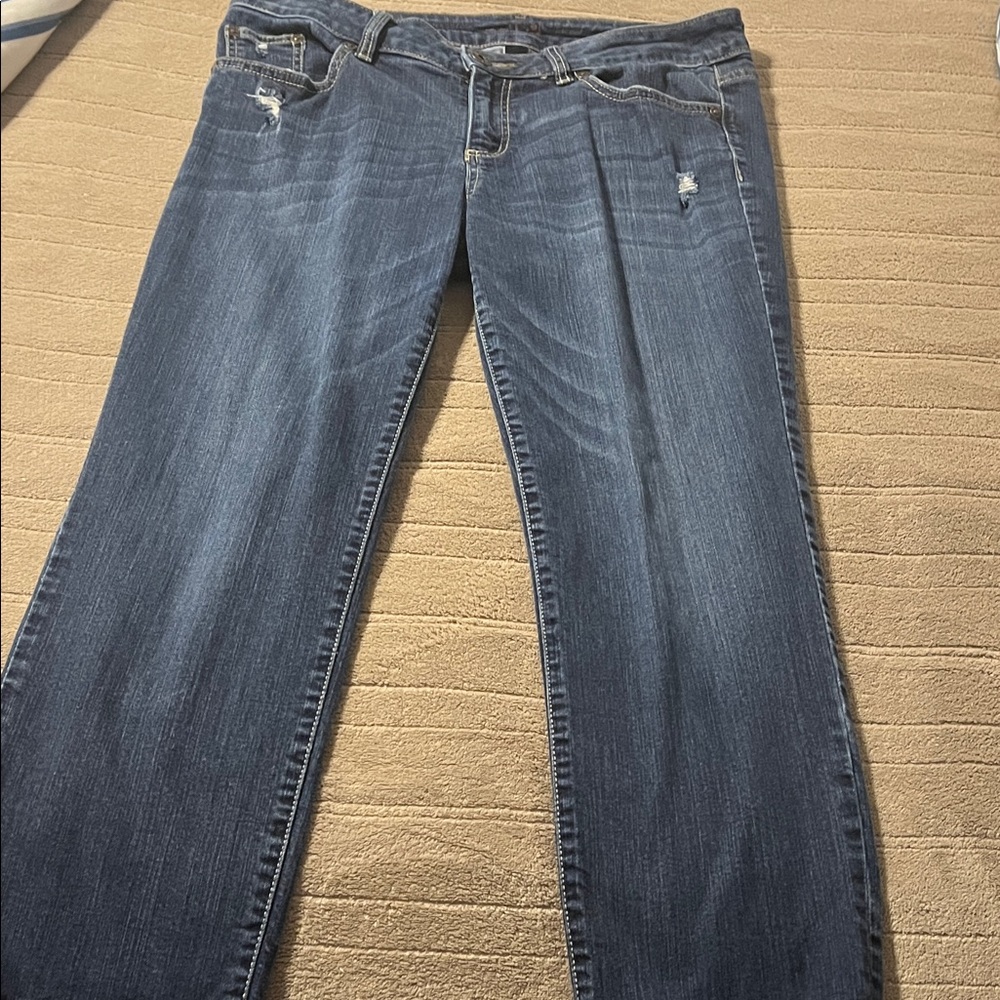 Apt. 9 Women's Straight Leg Jeans - Dark Blue